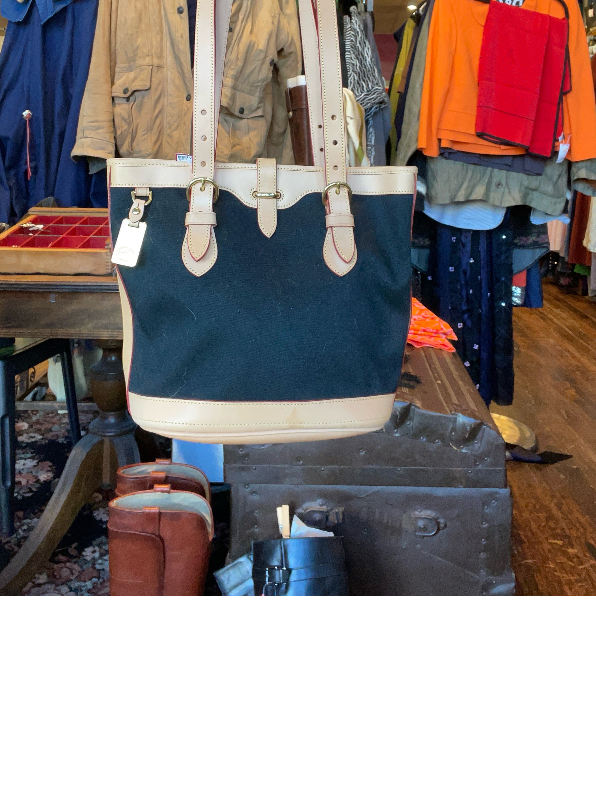 Dooney store & Bourke blue Denim bucket bag