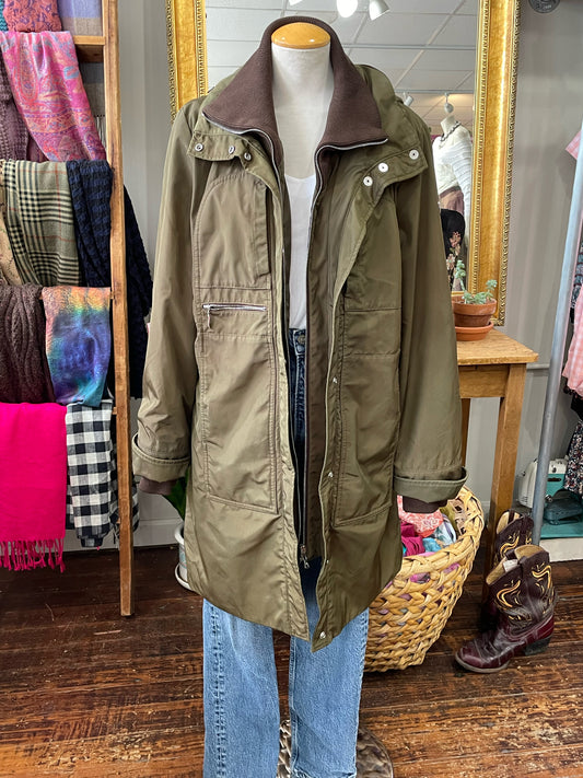 Post Card Knee Length Parka